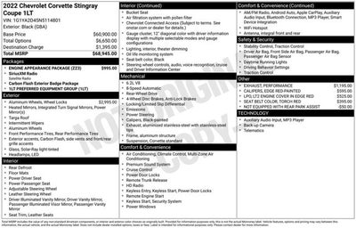 2022 Chevrolet Corvette 1LT