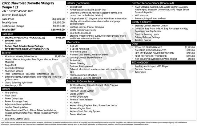 2022 Chevrolet Corvette 1LT