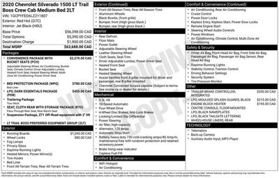 2020 Chevrolet Silverado 1500 LT Trail Boss