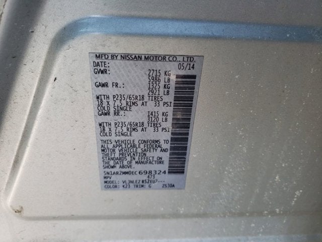 2014 Nissan Pathfinder SV