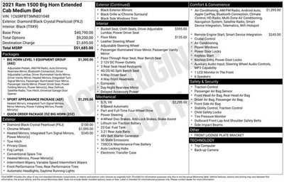 2021 RAM 1500 Big Horn/Lone Star