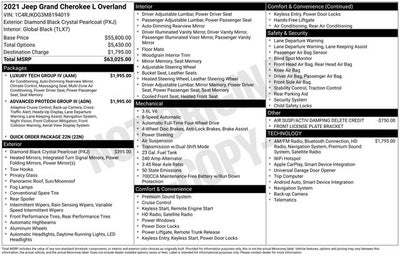 2021 Jeep Grand Cherokee L Overland