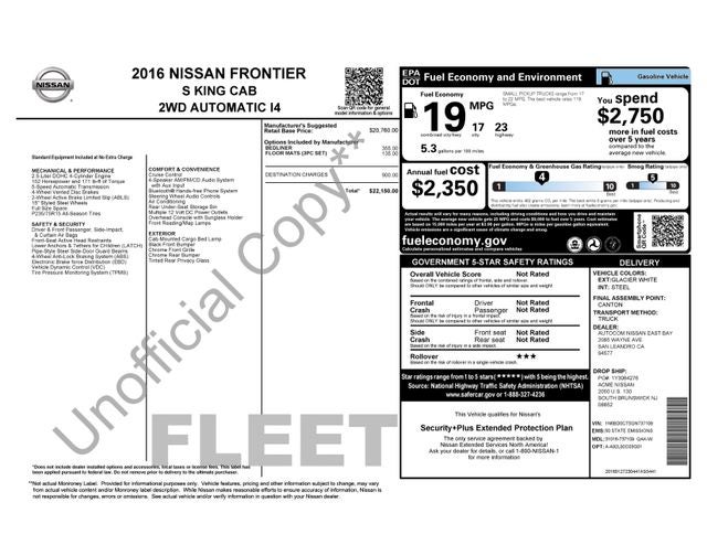 2016 Nissan Frontier S I4