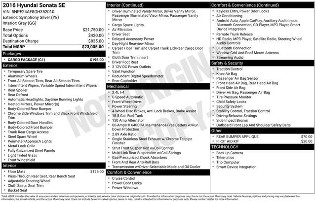2016 Hyundai Sonata Base