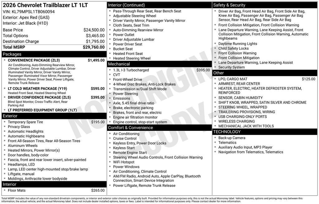 2026 Chevrolet Trailblazer LT