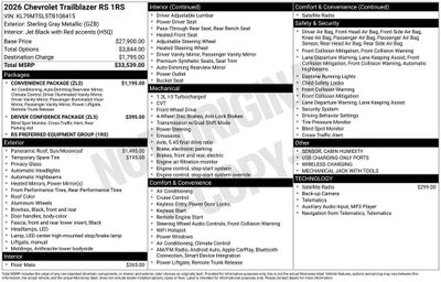 2026 Chevrolet Trailblazer RS