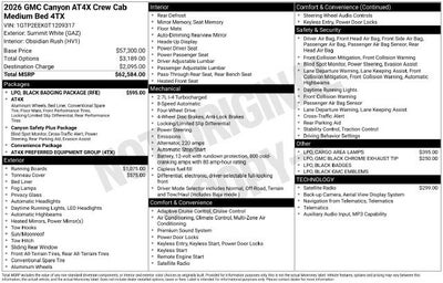 2026 GMC Canyon AT4X