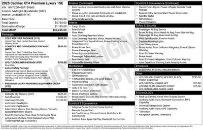 2025 Cadillac XT4 Premium Luxury