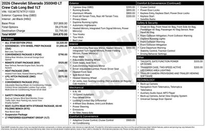 2026 Chevrolet Silverado 3500 HD LT