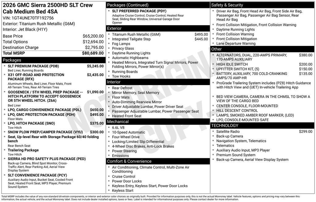 2026 GMC Sierra 2500 HD SLT