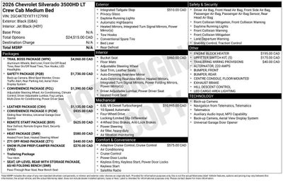 2026 Chevrolet Silverado 3500 HD LT