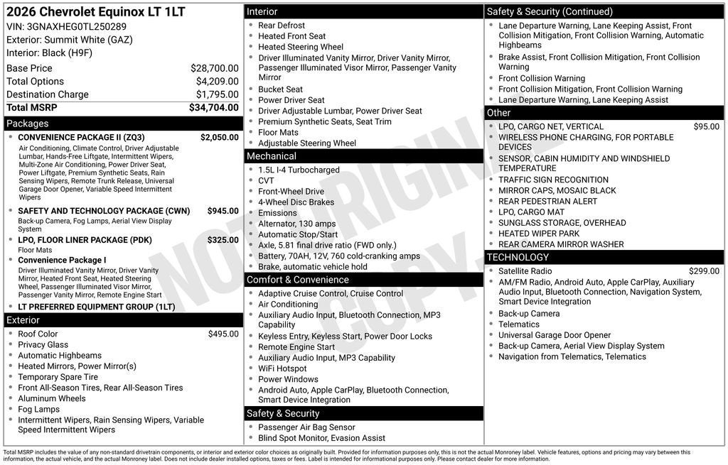 2026 Chevrolet Equinox LT