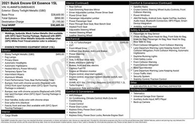 2021 Buick Encore GX Essence