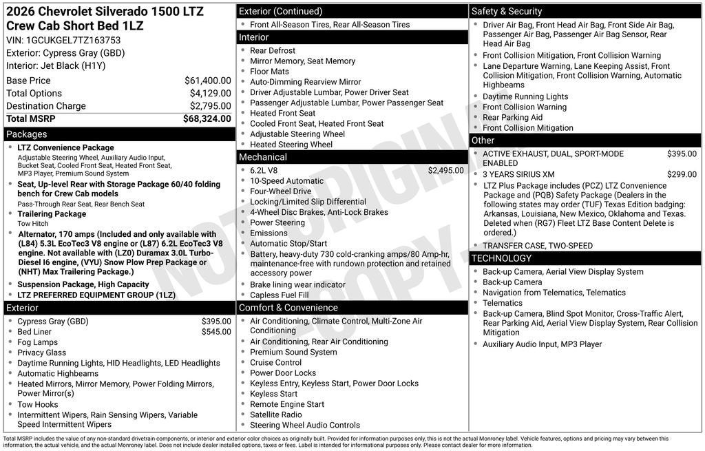 2026 Chevrolet Silverado 1500 LTZ