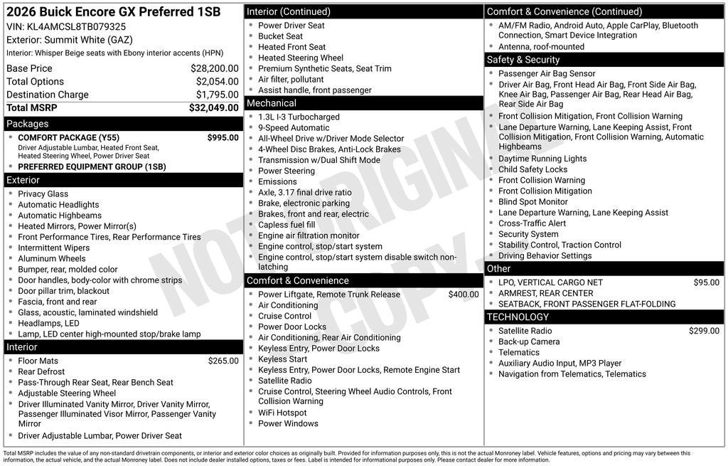 2026 Buick Encore GX Preferred