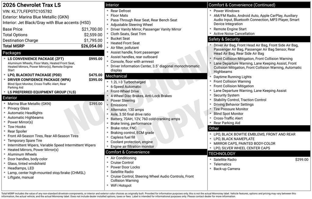 2026 Chevrolet Trax LS