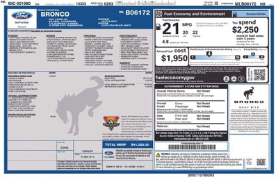 2021 Ford Bronco Base