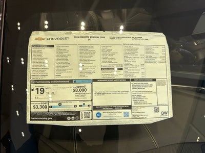 2026 Chevrolet Corvette Stingray 2LT