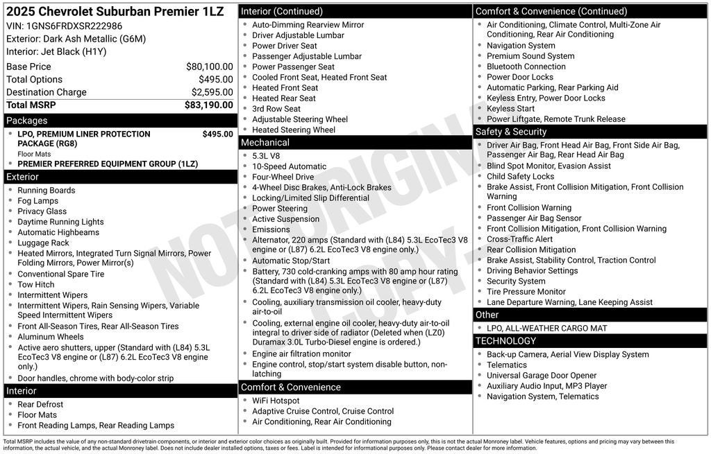 2025 Chevrolet Suburban Premier