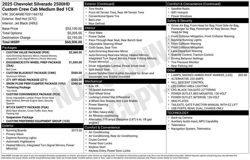 2025 Chevrolet Silverado 2500 HD Custom
