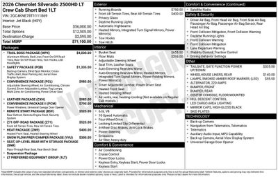 2026 Chevrolet Silverado 2500 HD LT