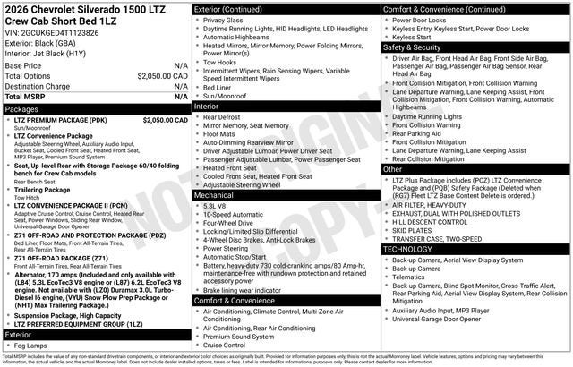 2026 Chevrolet Silverado 1500 LTZ