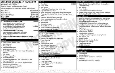 2026 Buick Envista Sport Touring