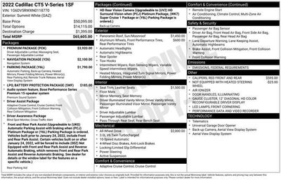 2022 Cadillac CT5-V V-Series