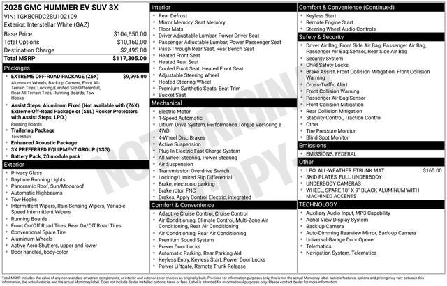 2025 GMC HUMMER EV SUV 3X