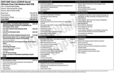 2025 GMC Sierra 2500 HD Denali Ultimate