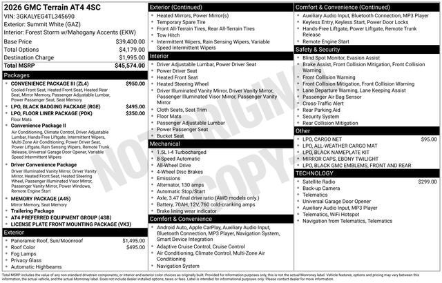 2026 GMC Terrain AT4