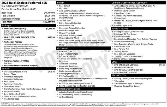 2026 Buick Enclave Preferred