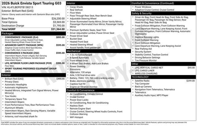 2026 Buick Envista Sport Touring